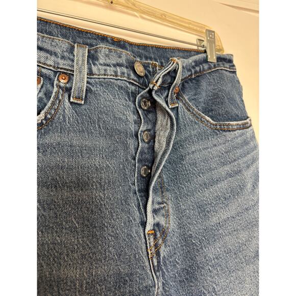 Levi’s 501 Original Fit Button Fly Straight Leg Jeans Men’s 30x28 Blue Denim - Picture 3 of 7